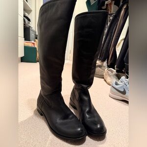 Splendid Black Leather Women’s Tall Boots